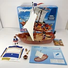 Playmobil 5948 Soldier Boat Ship W/ Box Instructions Sail Partial Missing Pieces Used. Price: $34.77.