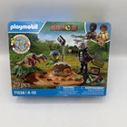 Playmobil Dinos 71526 Stegosaurus Nest W/egg Thief 29PC New. Price: $25.00.