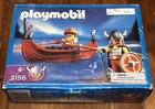 Playmobil 3156 Viking Longboat Canoe & 2 Figures Horn Helmet Warriors Nib New. Price: $75.00.
