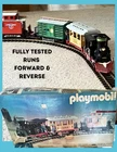 1980S Complete Playmobil 3958 Railroad Passenger Train Set + 7 Extra Ad-ons Used. Price: $675.00.