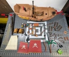 Playmobil 5135 Large Ship - 2011 Geobra Partial Set / Replacement Parts Broken Used. Price: $26.58.