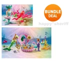 Playmobil Princesses Mermaid Sets 71446 Party And 71503 Octopus New No Box. Price: $84.00.