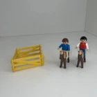 Playmobil 3579 2 Kids Horses Vintage 1990 Fence Used. Price: $6.97.