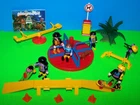 Lot Playmobil 3820 Playground Modern Merry Go 3709 Skateboard Ramp Park Used. Price: $17.99.