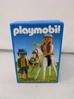 New Playmobil Riding Stables 3763 - Horse And Rider 1993 Vintage Sealed. Price: $24.99.