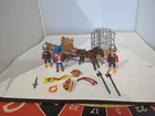 Playmobil Vintage 3674 Knights Prisoner Horse Drawn Jail Wagon Incomplete Used. Price: $40.00.