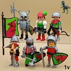 Playmobil Army Knight Wolf Red Green Warrior Soldier Medieval Battalion Used. Price: $47.08.