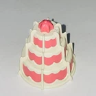 Playmobil Miniature Cake Toy Pink White Pretend Dollhouse Accessory Used. Price: $14.99.