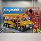 Playmobil City Life Kids School Bus Toy Flashing Lights 5680 Works Complete New. Price: $30.00.