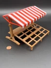 Playmobil - Red White Stripe Market/vegetable Stand 6121 Used. Price: $9.99.