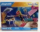 Playmobil #70678 Under The Sea Treasure Chest Playset Diver Figure Dolphin Nib New. Price: $24.99.