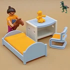 Playmobil Children's Room-bed Furniture-boy Girl-modern House-city Life Used. Price: $8.94.