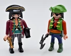 Playmobil Figures Set Pirates Captain And Figure. Plastic. Geobra Germany Used. Price: $11.90.
