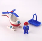 Playmobil 1.2.3 6738 Rescue Helicopter 100% Complete Excellent Condition Used. Price: $30.00.