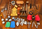 Playmobil Vintage Castle Knights Medieval Weapons Armor Bows Arrows Accessories Used. Price: $21.00.