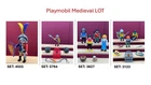 Playmobil Lot:medieval Nine Figures & Parts 3123, 3627, 4555, 5794 W/ Carry Case Used. Price: $21.13.