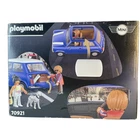 Playmobil Mini Cooper 70921 41PC Car Figure Set Blue Police Dog Used Toy. Price: $34.99.