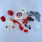 Playmobil 3303 Racing Motorcycle For Parts White Red Uvex Figure Vintage Used. Price: $8.95.