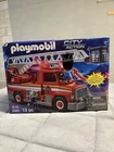 Playmobil City Action Rescue Ladder Unit Fire Truck #5980 Light & Sound 13PCS New. Price: $44.50.
