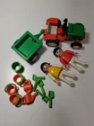 Playmobil Playset #3594, 2 Figures With Tractor And Wagon, Extras Mint Condition Used. Price: $12.92.