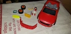 Playmobil 4321 Race Car Red Racing Garage & Accessories Used. Price: $21.99.