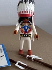 Playmobil 4589 Native American Indian Chief W Headdress & Both Spears Used. Price: $7.95.