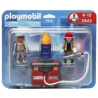 Playmobil 5943 Hazmat Team Fighters Figures Firemen Fireman Pump New Sealed. Price: $29.95.