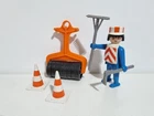 Playmobil 3314 Old Construction Worker Asphalt Roller Road Used. Price: $9.32.