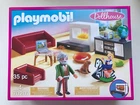 Playmobil 70207 Living Room W/ Grandpa Baby Light Up Fireplace New Box. Price: $47.99.