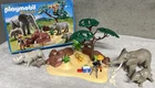 Playmobil Wildlife 5417 African Safari Elephant Rhino Babies Leopard Explorer Used. Price: $70.00.