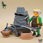 Playmobil Lot Figure Medieval Blacksmith-forge-anvil-worker Used. Price: $17.25.