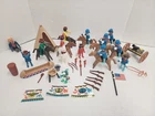 Playmobil Civil War Western Native American Cannon Set Lot Vintage Used. Price: $45.99.