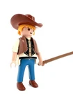 Playmobil 6932 Horse Drawn Wagon - Cowboy Driver Man Figure Hat Blue Jeans Vest Used. Price: $5.99.