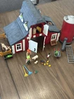 Playmobil 9315 Set Farm Country Barn Silo Used Extra Animals Missing Base. Price: $50.00.