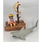 Vintaage Playmobil 3862 Pirates Castaway's Raft Shark-collector-complete! Used. Price: $31.99.