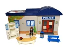 Playmobil Take Along Police Station #5689 Travel Set W/extras Desk & Bench Used. Price: $13.99.