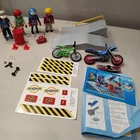 Playmobil #5798 Skate Park Set 4 Figures Ramps Accessories Stickers Bikes Stunts Used. Price: $21.99.