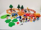 Lot Of 62 Playmobil Figures Kids Zoo Animals Deer Trees Tractor Fence Misc Parts Used. Price: $39.95.