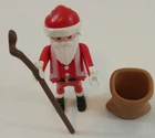 Playmobil Santa With Staff & Bag 3" Tall Christmas Toy Figure Used. Price: $19.99.