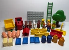 Lot Of 36 Vtg 1990S Playmobil 1-2-3 Farm Pieces Tractor Wagon Cow Pigs++ Used. Price: $30.00.