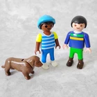Playmobil Boy Child Figure X2 Dog Dachshund Pet Animal B16 Used. Price: $6.59.