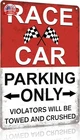 Crazysign Boys Gifts Vintage Race Car Parking Only Tin For Bedroom Man New. Price: $15.17.