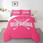 Homewish Softball Comforter Set,sports Gaming Bedding Kids Girls Women,a New. Price: $56.49.