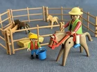 Playmobil 3856 - Riding Stables Farm Ranch Horse, Foals, Corral, Trough + Extras Used. Price: $16.95.