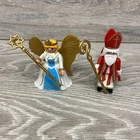 Playmobil Saint Nicholas & Angel Figures 4887 Complete Christmas Set Used. Price: $12.00.