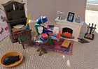 Vtg Playmobil 5310 Victorian Living Room Fireplace Desk, Missing Newspaper Only Used. Price: $55.00.