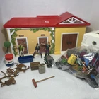 Playmobil Geobra Country Take Along Horse Stable Playset Luna & Monty Used. Price: $34.99.