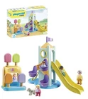 Playmobil 1.2.3: Adventure Tower With Ice Cream Booth New. Price: $26.99.