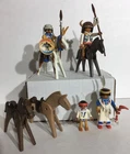 Playmobil Native American Indian Figures W/horses Lot Vintage War Used. Price: $25.99.