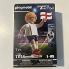 Playmobil Soccer Football Player Set # 71126 - England New Factory Sealed. Price: $8.67.